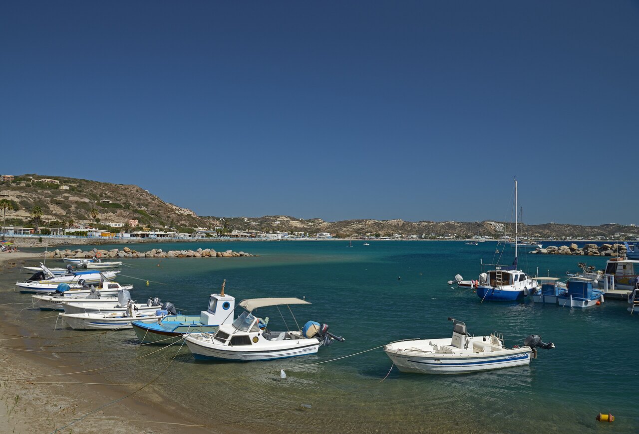 The Asklepion of Kos with views over the sea to Turkey