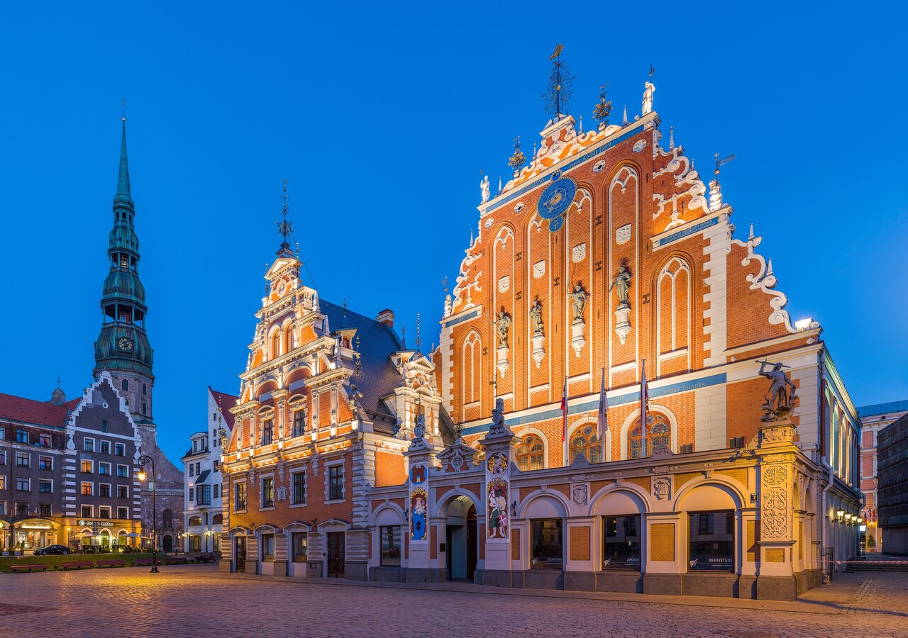 Art Nouveau facades on Alberta iela in Riga