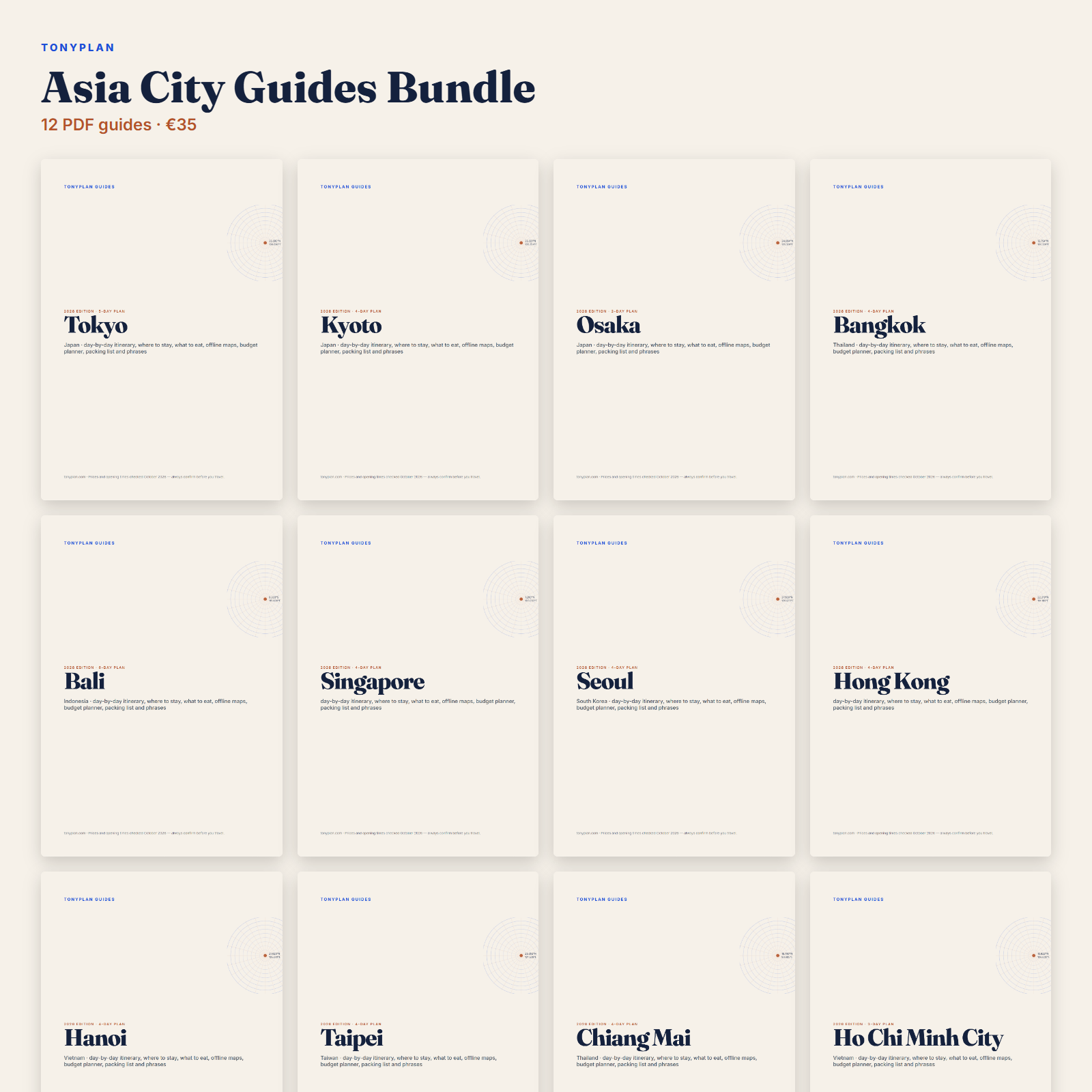 Asia City Guides Bundle (12 guides) — preview